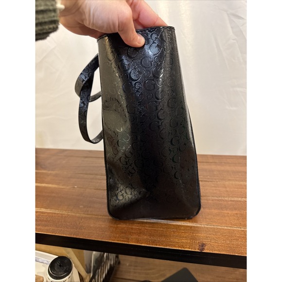 Guess Large Tote Shoulder Bag Black‎ - Picture 10 of 12